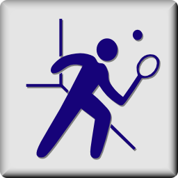 Download free sport squash racket ball icon